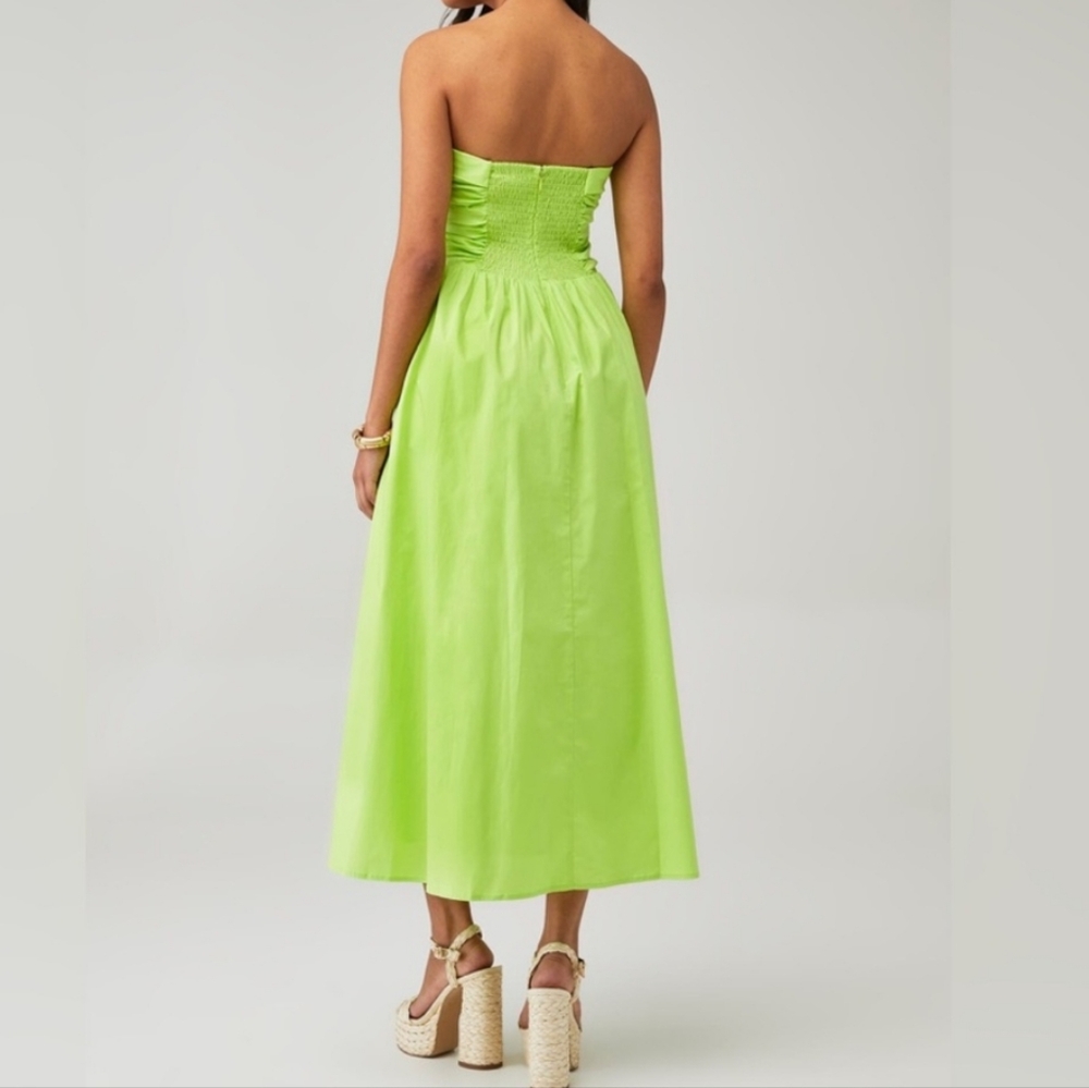 Wayf Strapless Midi Dress - Picture 6 of 9